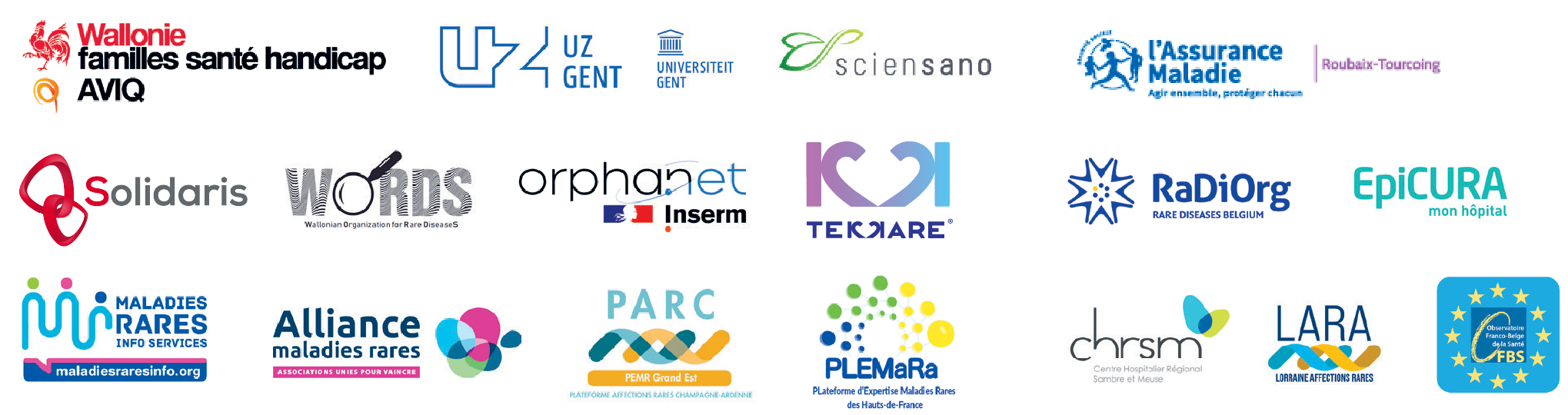 Partenaires du projet VISIMalRares